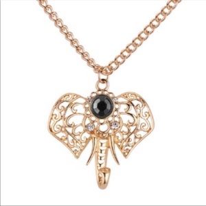 Gold Elephant Necklace